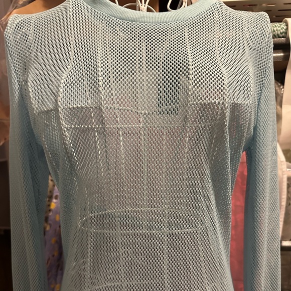 Dolls Kill See Thru Me Fishnet Top Blue, Pink, Brown, Wine - Picture 11 of 16